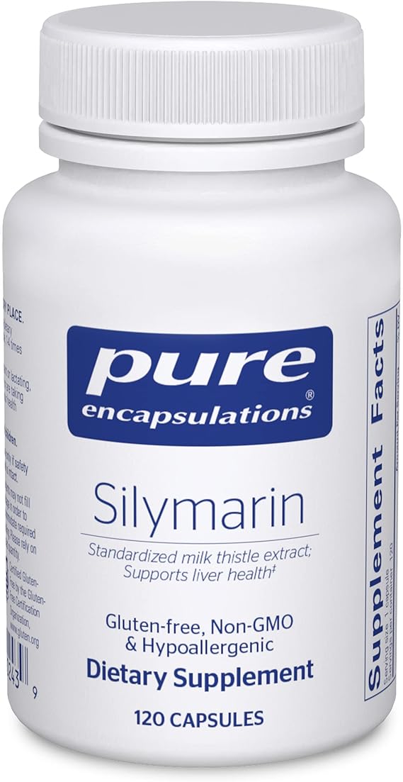 Liver Supplements For Fatty Liver, Pure Encapsulations Silymarin