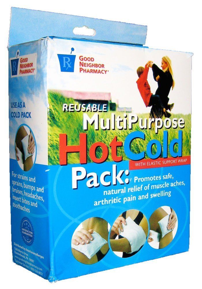 Reusable Multi-Purpose Hot/Cold Pack with Elastic Support Wrap