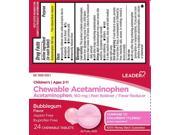 Children’s Chewable Acetaminophen 160mg Bubble Gum Flavor