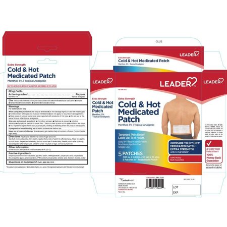 Extra Strength Cold and Hot Medicated Patch (Menthol 5%)