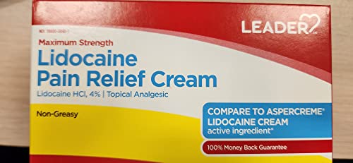 Maximum Strength Lidocaine Pain Relief Cream (4%)