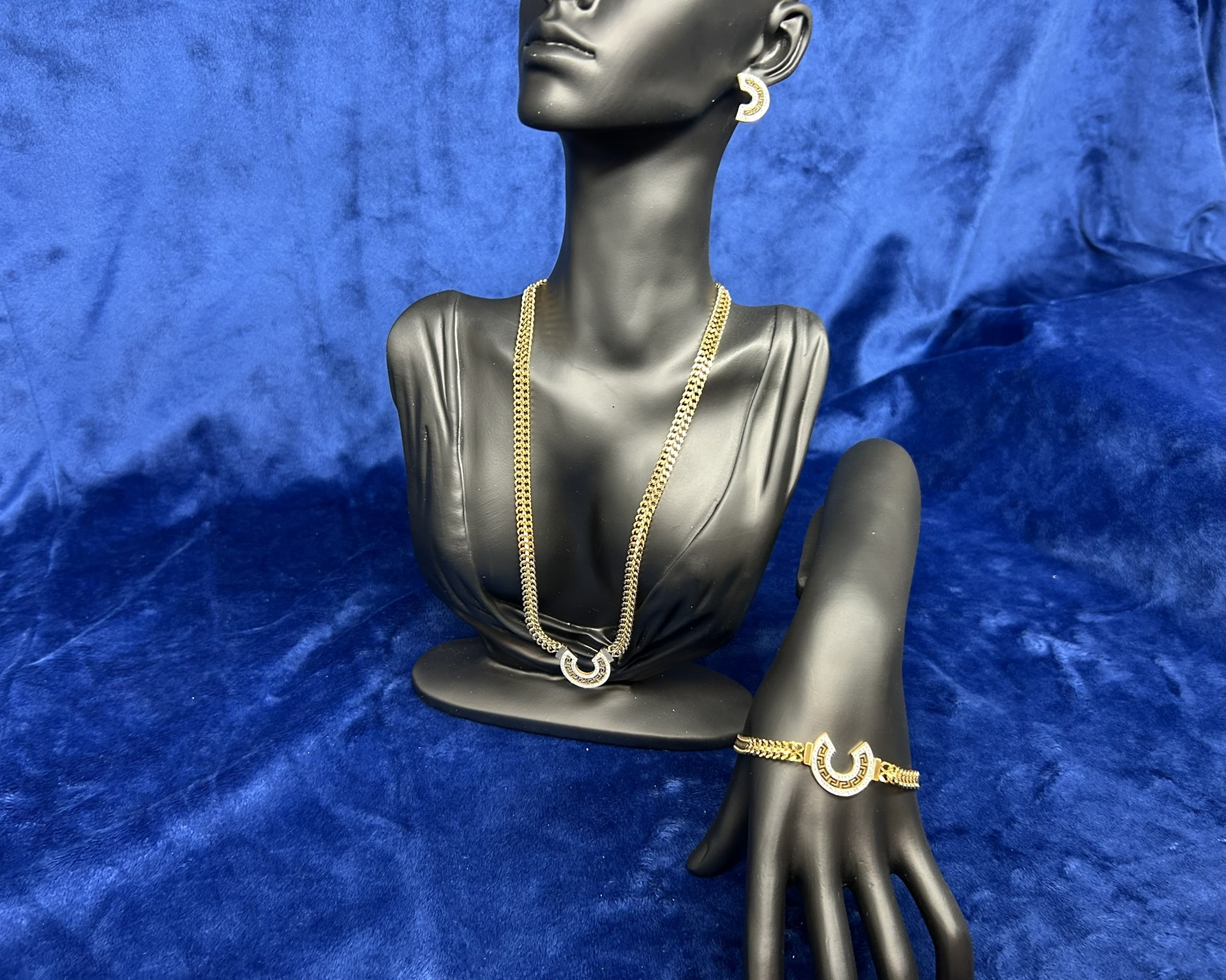 Versace-Inspired 4 Piece Jewelry Set