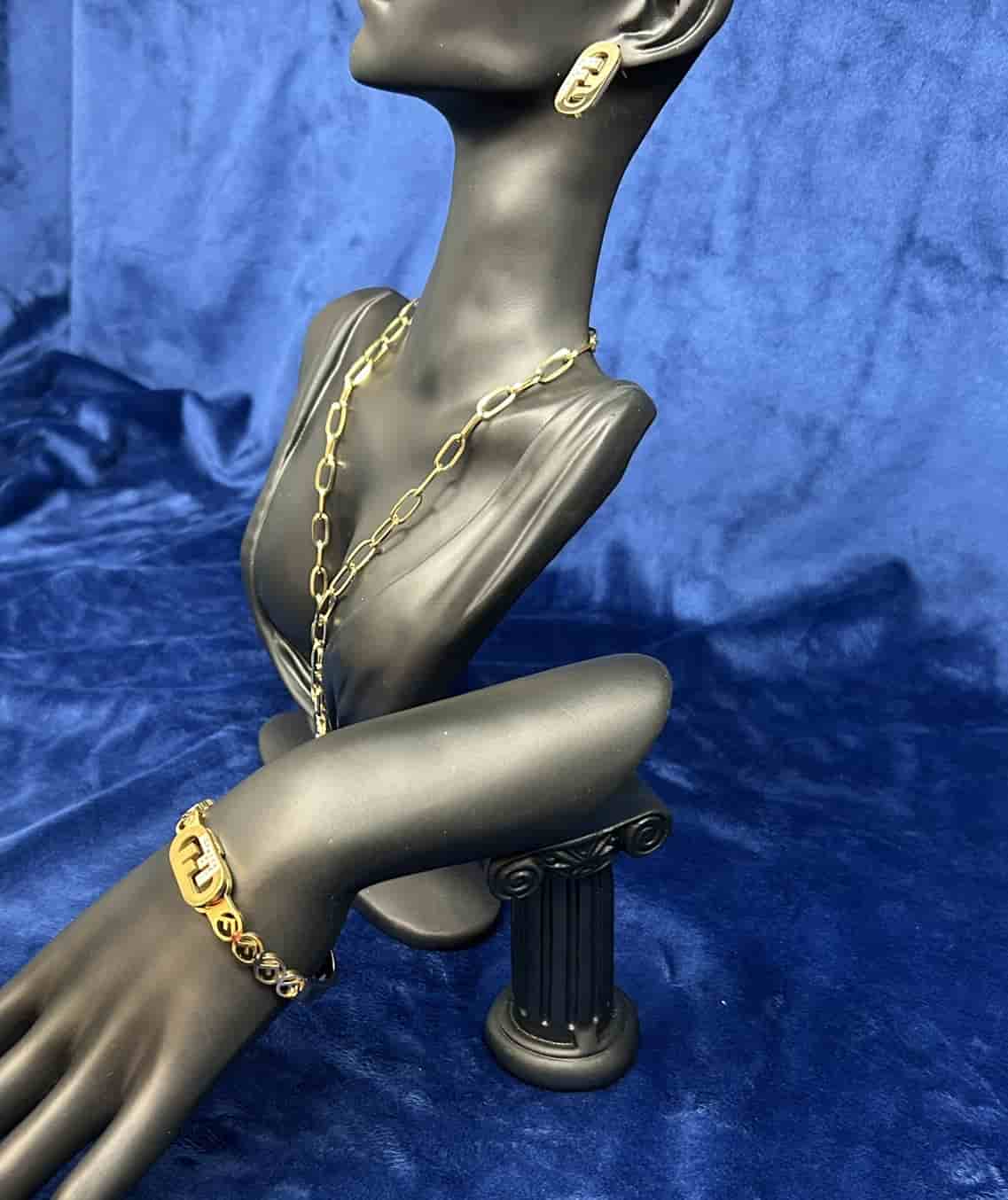Fendi-Inspired 4 Piece Jewelry Set