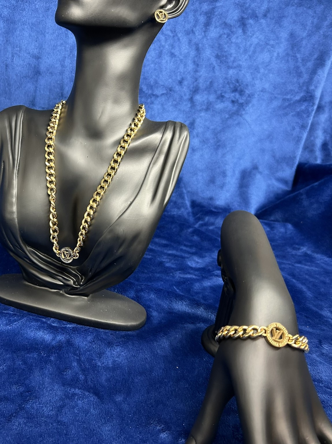 Louis Vuitton-Inspired 4 Piece Jewelry Set