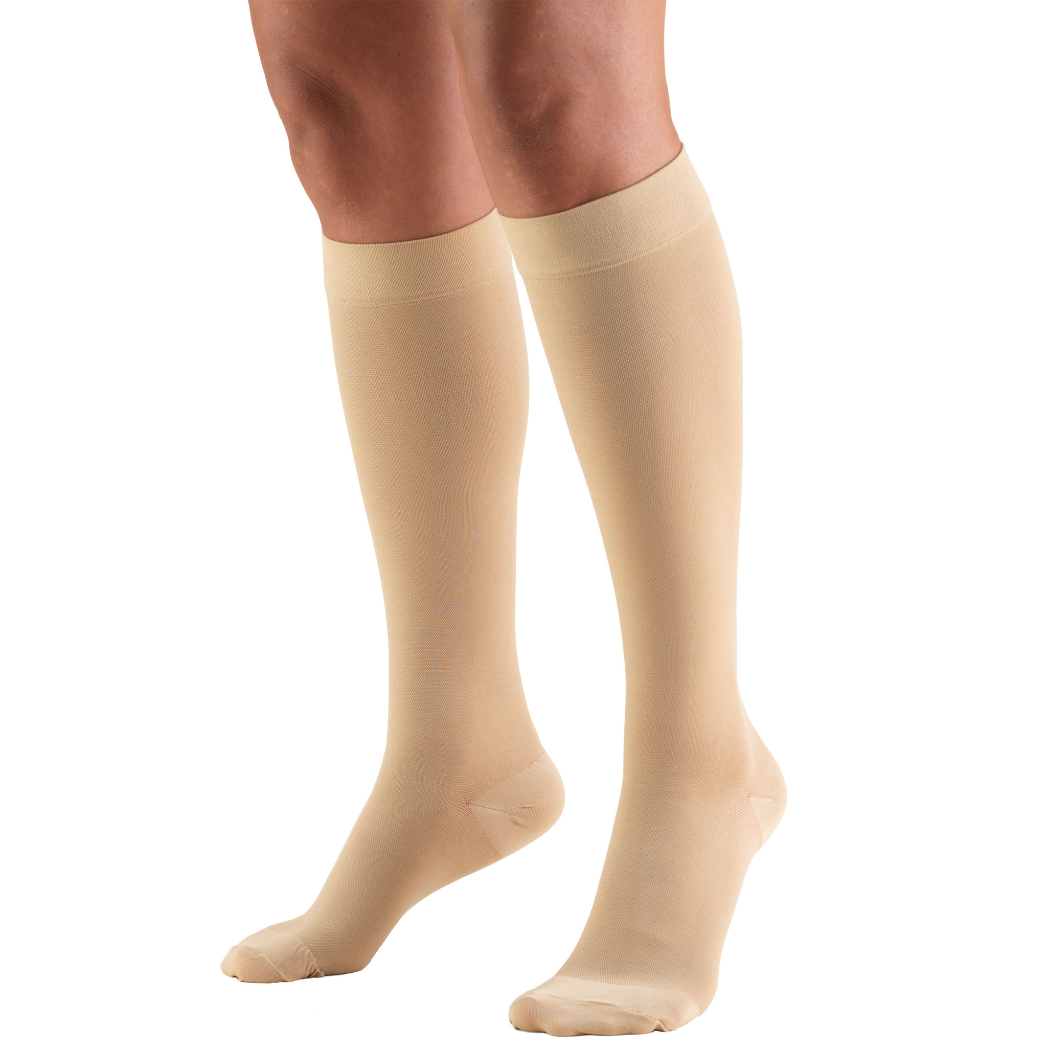 Truform Compression: Closed Toe Microfiber Medical Compression Socks